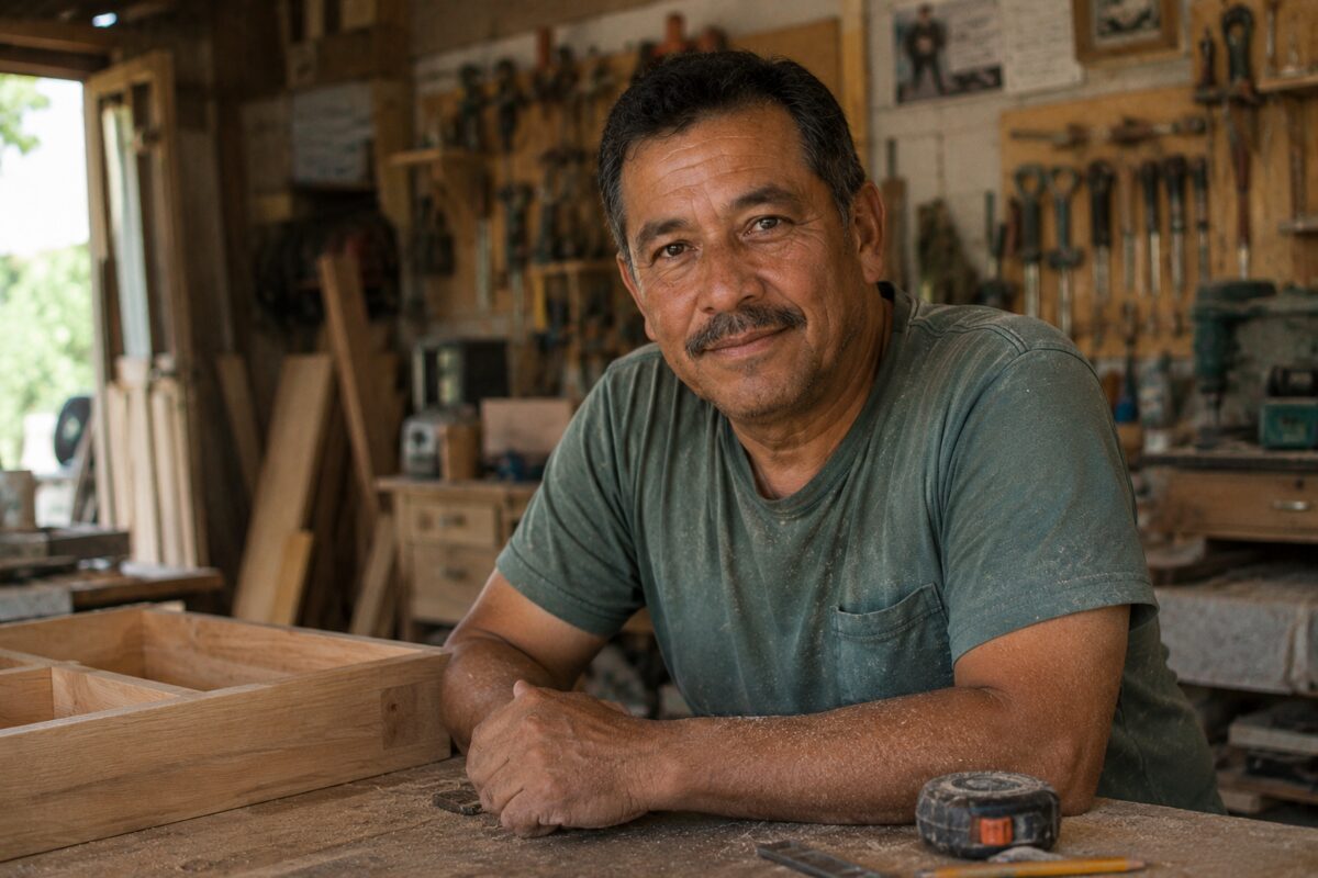 A specialist trade contractor in his Dallas workshop